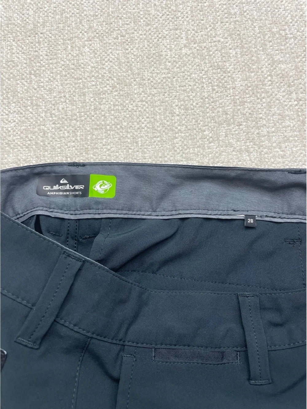 Quiksilver Amphibian Black Shorts Size 28